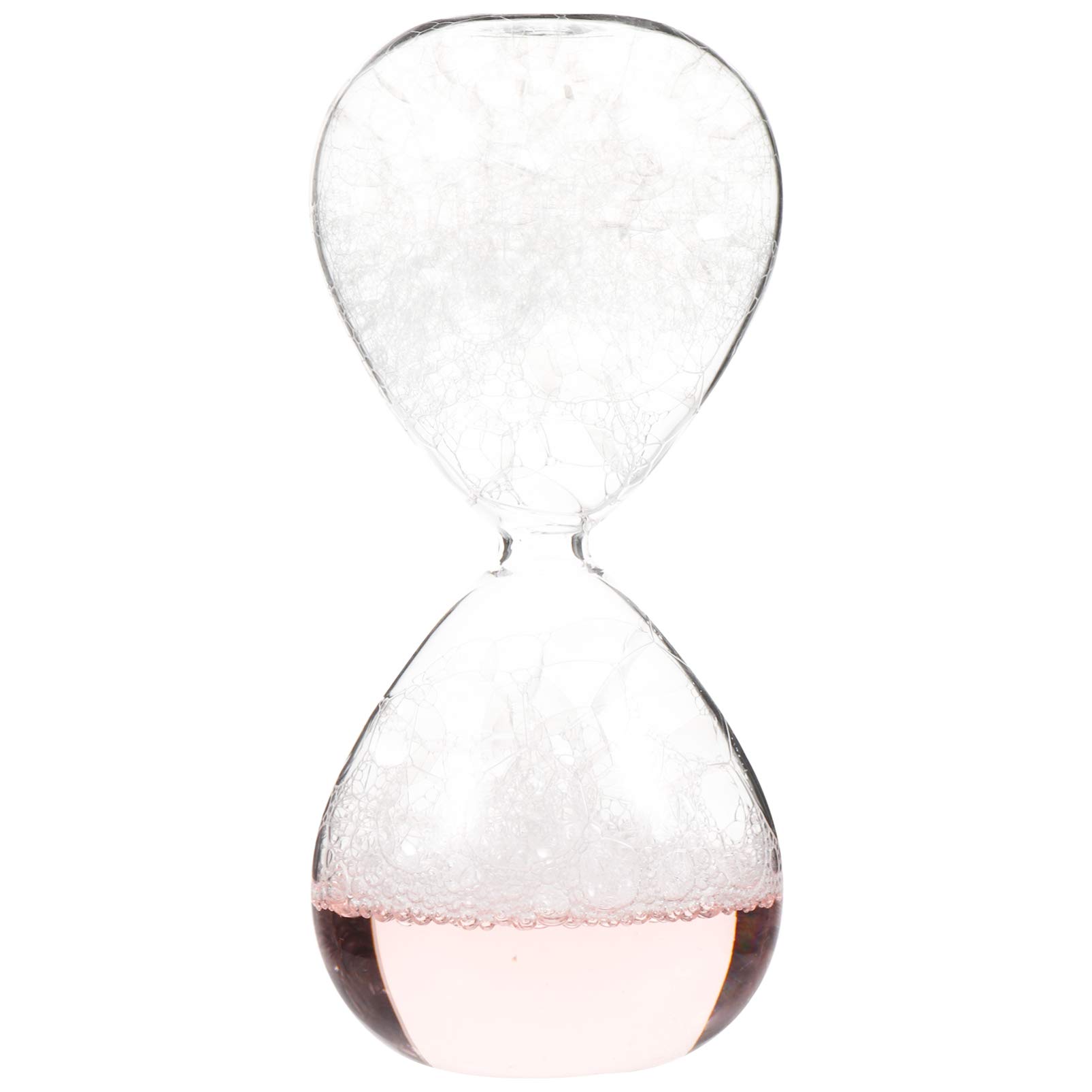 HemotonHourglass 5 Minutes Liquid Motion Bubbler Timer Bubble Hourglass Action Liquid Timer for Sensory Games Fidget Toy Home Office Table Decoration Pink Hourglass