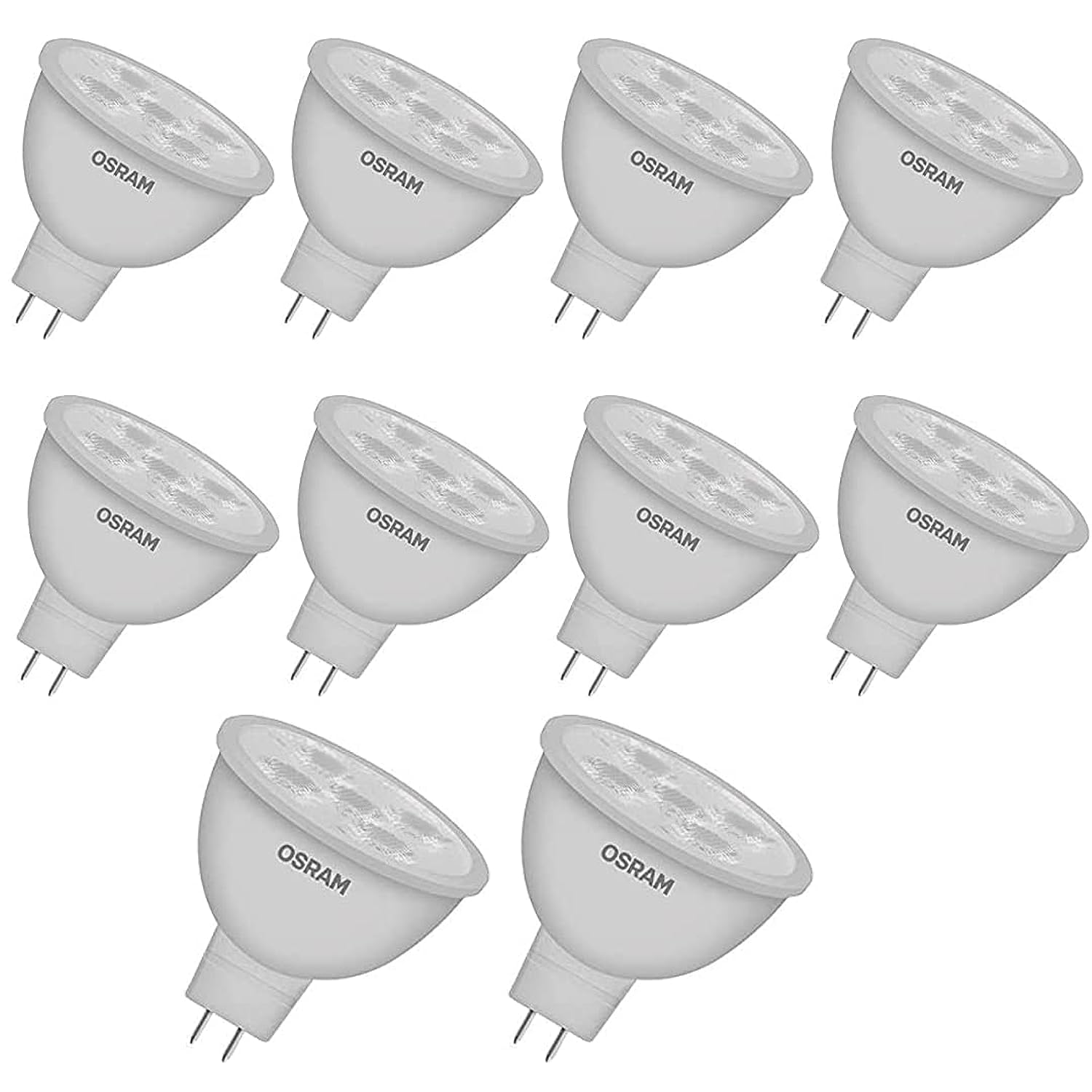 Osram LED Eco Spotlight (MR16, 6500k, Pack of 10)