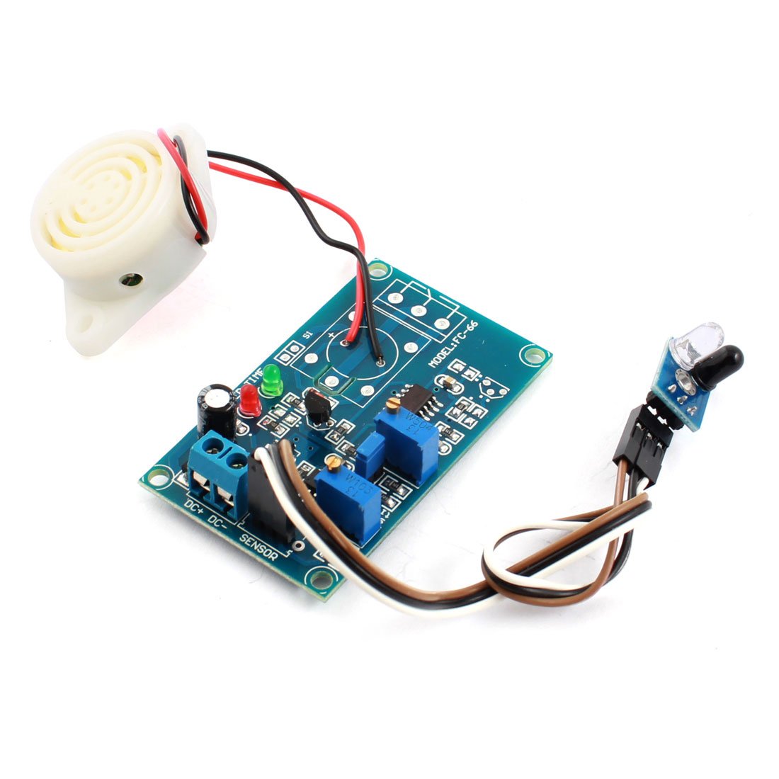 Qtqgoitem DCsuitablevoltageV Light Detection Redline Sensor Time Delay Module w Buzzer (model: e76 ac4 36b a61 985)