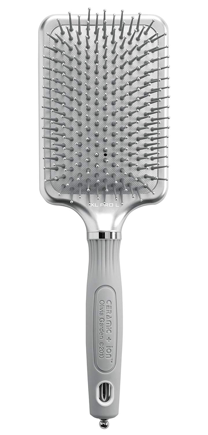 Olivia Garden Ceramic + Ion XL Pro Paddle Brush - Anti-Static & Comfort-Grip