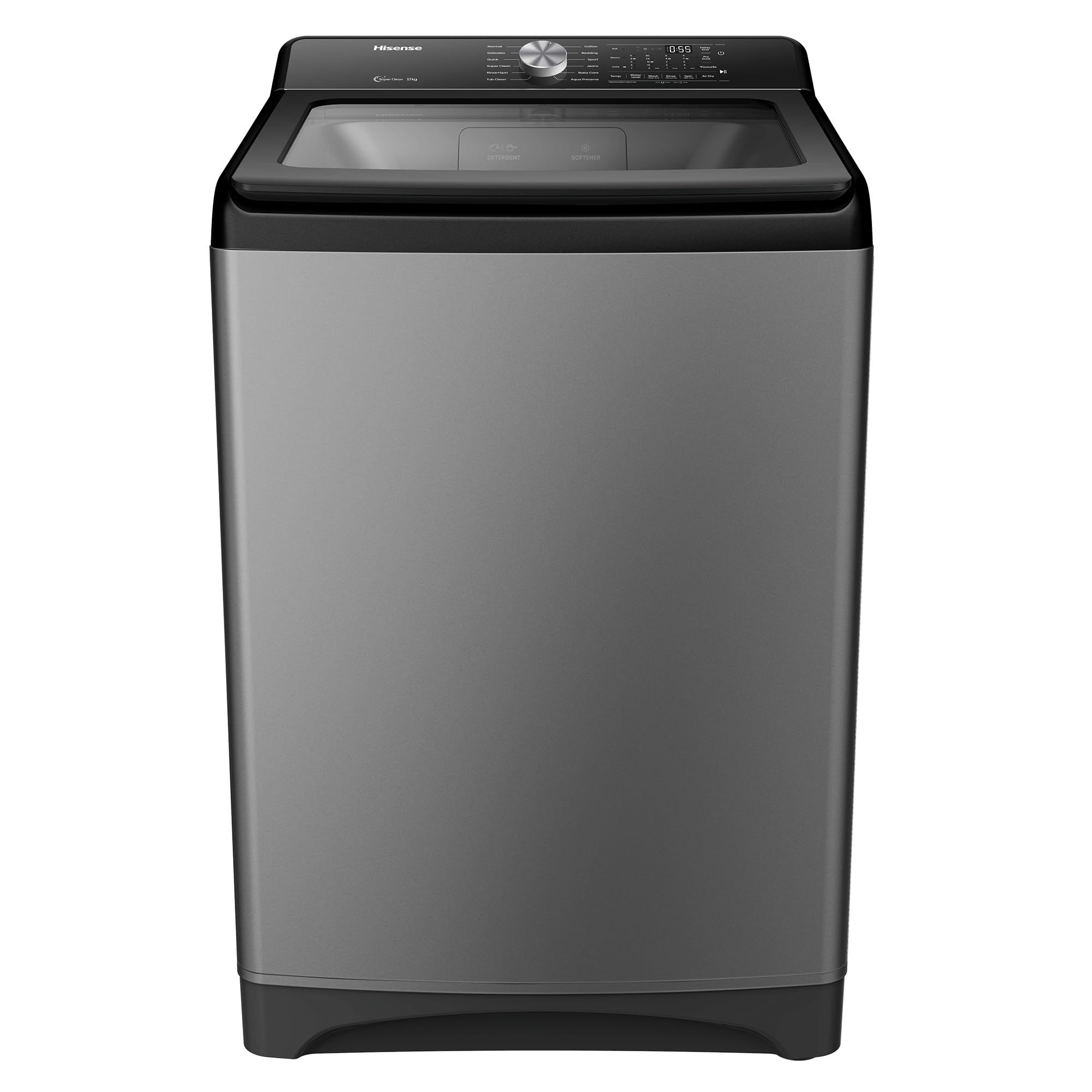 Hisense WT3T1723UT 17 kg Top Load Fully Automatic Washing Machine,smart Fuzzy logic,soak function,soft closing Lid,Double water inlet with Pump