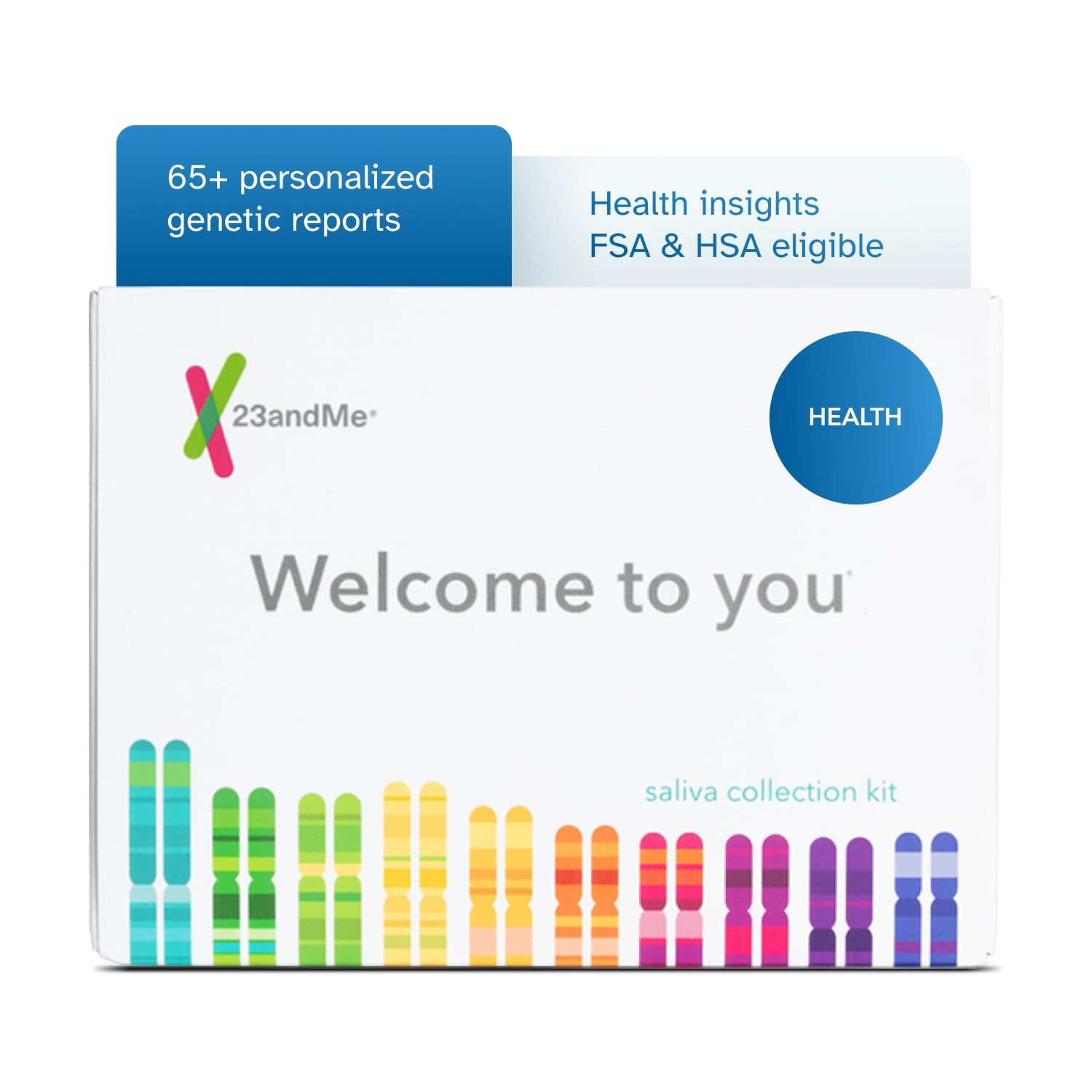 23andMeHealth-only Service - DNA Test with Personal Genetic Reports - Health Predispositions, Carrier Status & Wellness Reports - FSA & HSA Eligible (Before You Buy See Important Test Info Below)