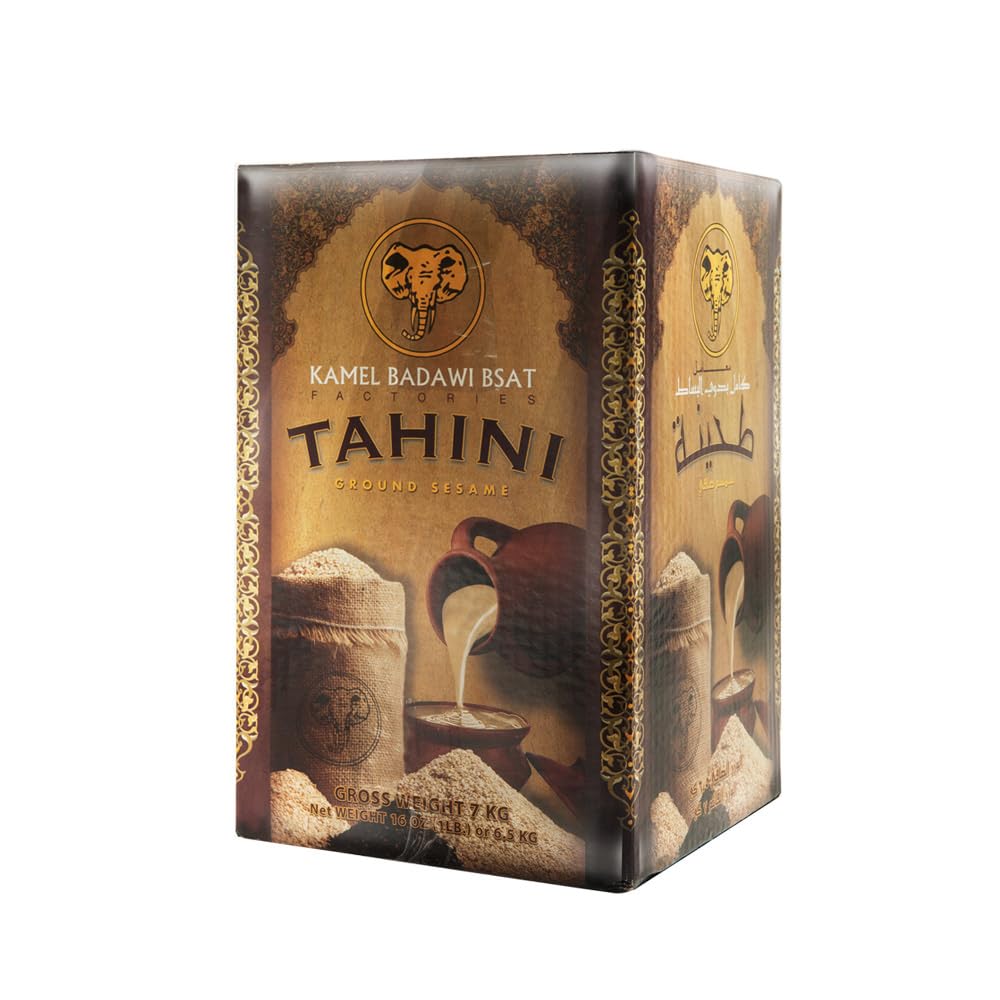 KAMEL BADAWI BSAT FACTORIESPremium Quality Tahini Made from Ground Sesame (7KG)