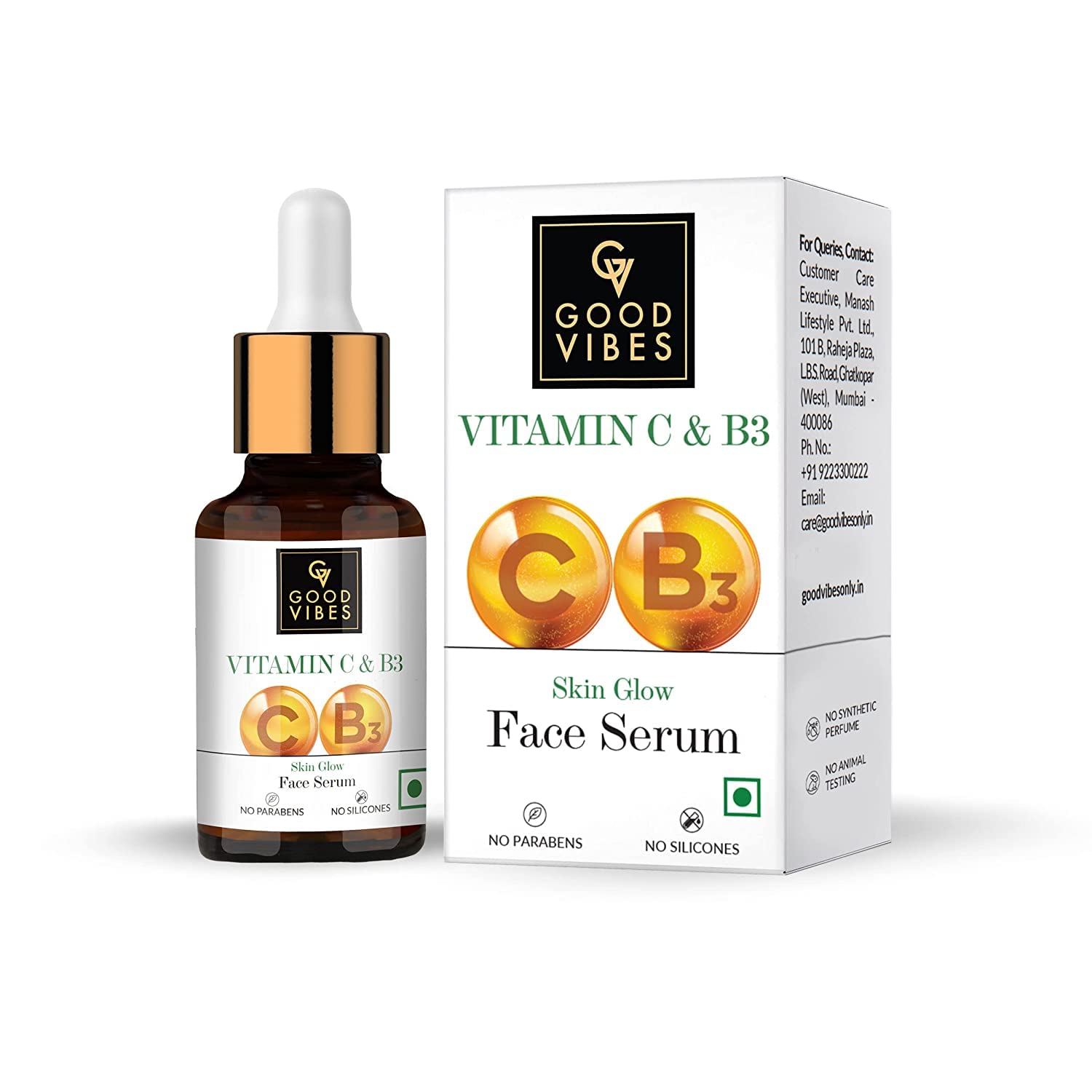 Good Vibes Vitamin C & B3 Skin Glow Face Serum