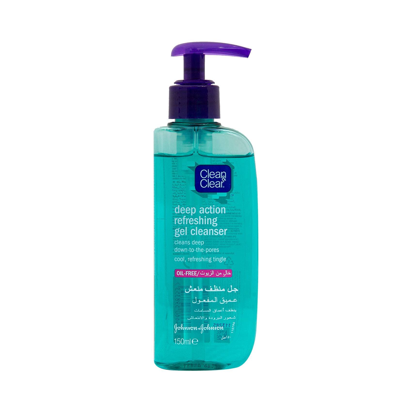 Clean & Clear Gel Cleanser Deep Action Refreshing 150Ml