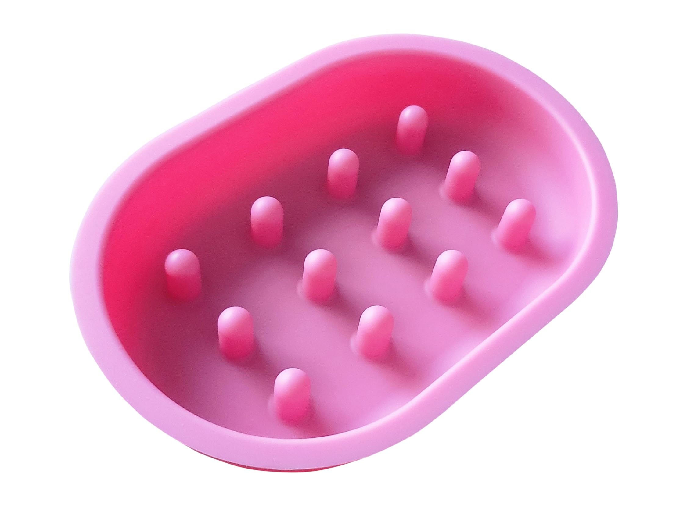 Slow Feeder Bowl Compatible with Sureflap Surefeed Feeders - BPA Free & Dishwasher Safe Silicone Slow Feeder Bowl for Small & Med Breed, Non-Slip Puzzle Cat Food Bowl, Perfect for Fast Eaters (Pink)