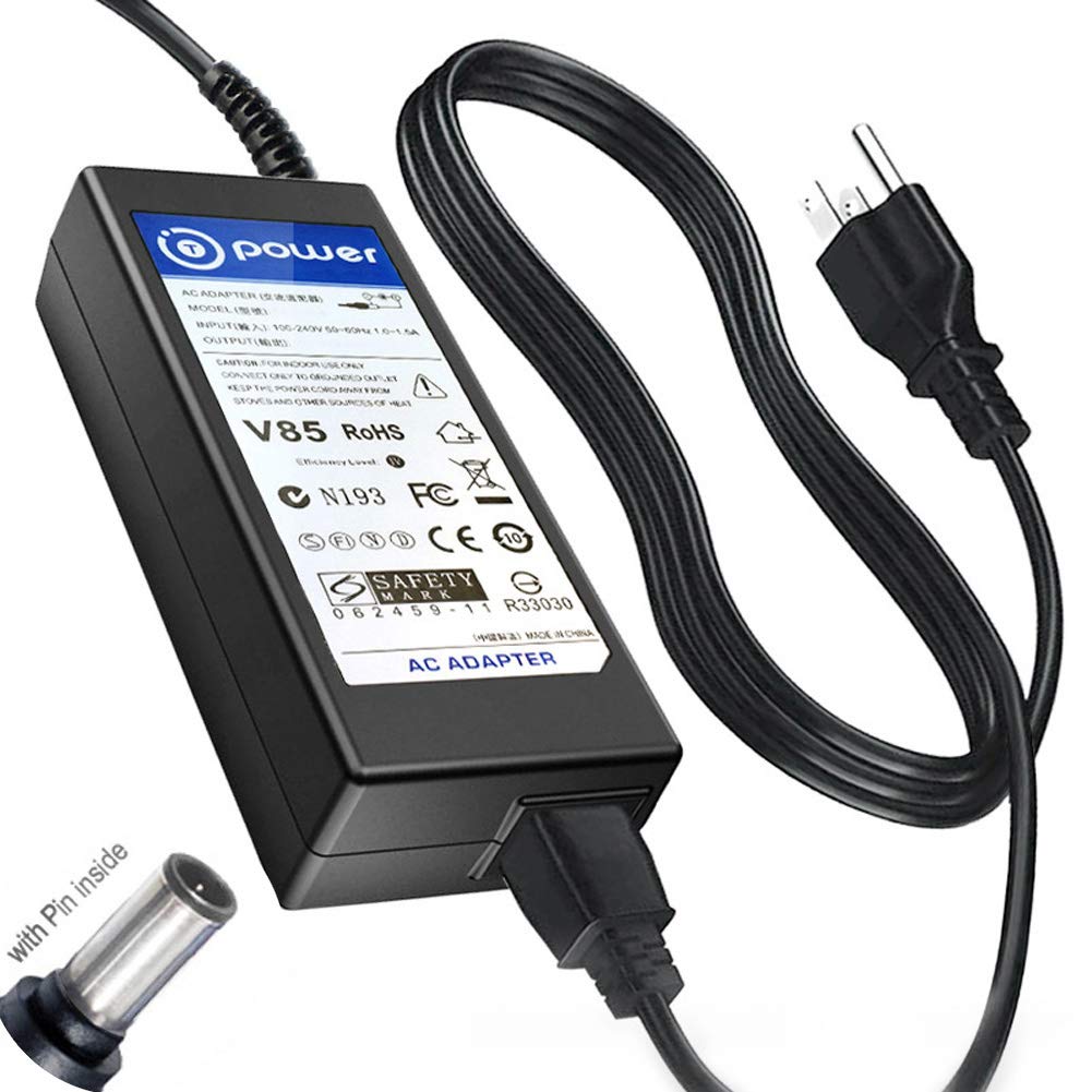 T-Power AC Adapter for 19V 65w LG LED LCD 24" 27" 29" 32" 34" UltraWide IPS Curved LED 4K UHD Monitor ADS-25FSG-19 34UM69G-B 34UC79G 34UC99-W LG 32UD99 ONLY Power Supply AC DC Charger