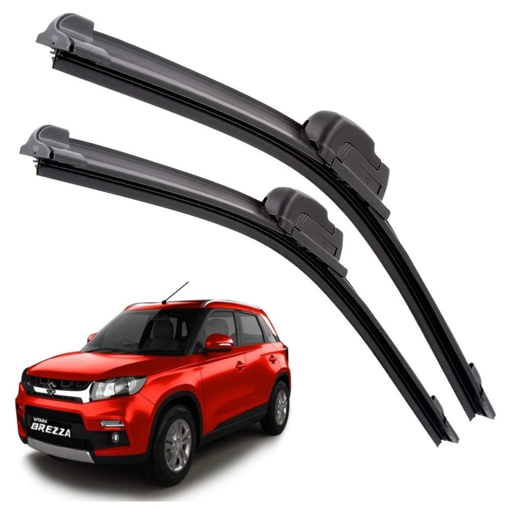 Euro Care Windshield Car Wiper Blades Compatibility With Maruti Suzuki Vitara Brezza (Model : 2016-Till Date) - Set of 2Pc (D-24,P-17)