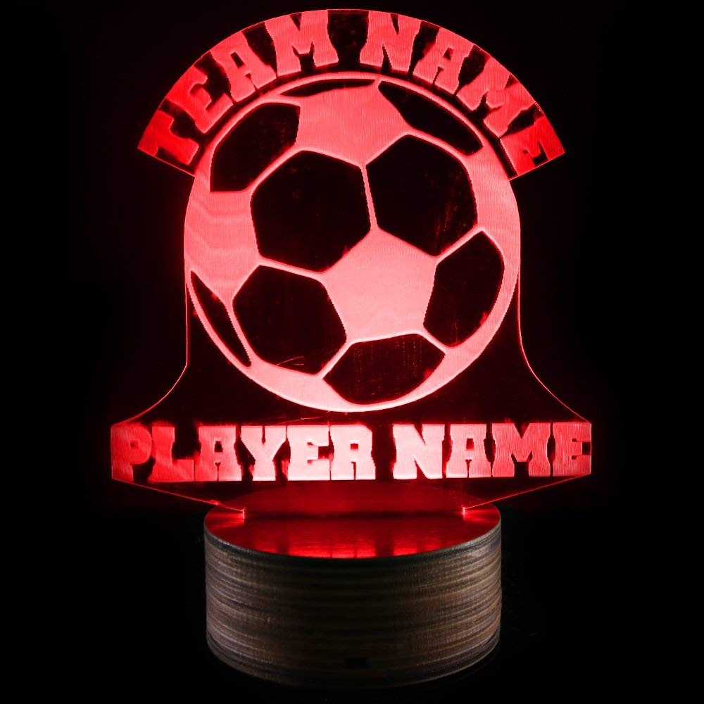 Football 3D Night Light, Football Team Name Custom LED Lights Personalized Creative Lights, Sports Hobby Gifts pls contact market store dubai for your own figure design