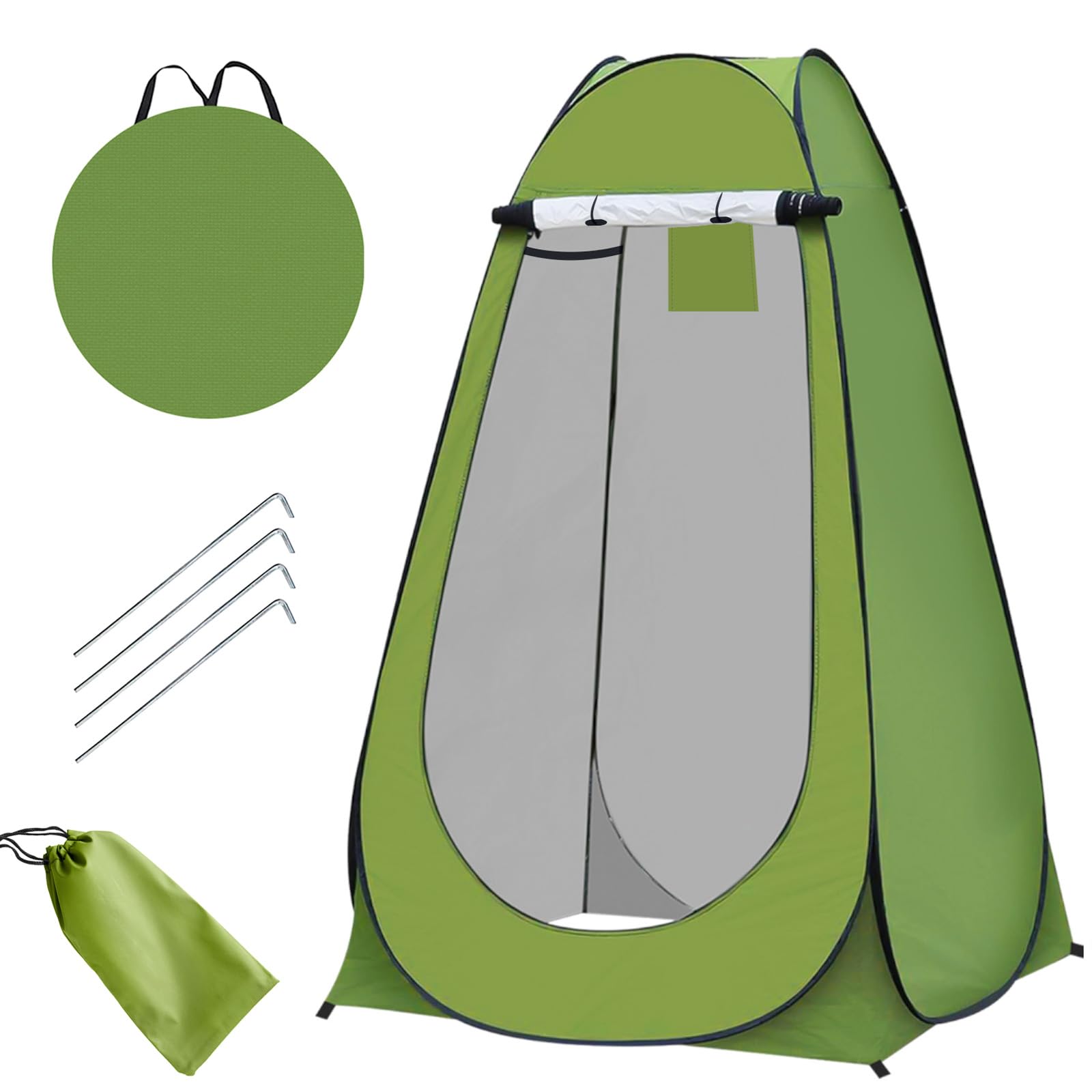 Crystals Pop Up Toilet Tents for Camping, Pop Up Changing Tent for Shower, Privacy Tent Portable Changing Room for Outdoor Adventures, Hiking, Fishing, Beach or Picnic