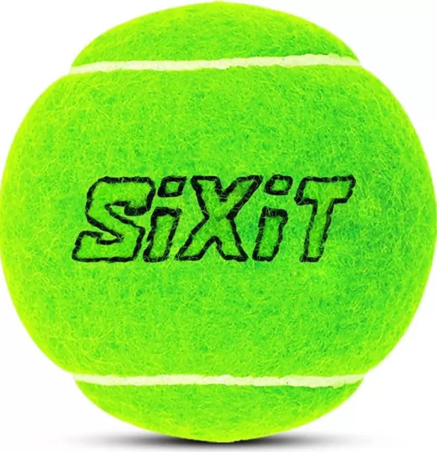 MD SIXIT Cricket Tennis Ball (Pack of 1, Green, LIGHTEST Ball)