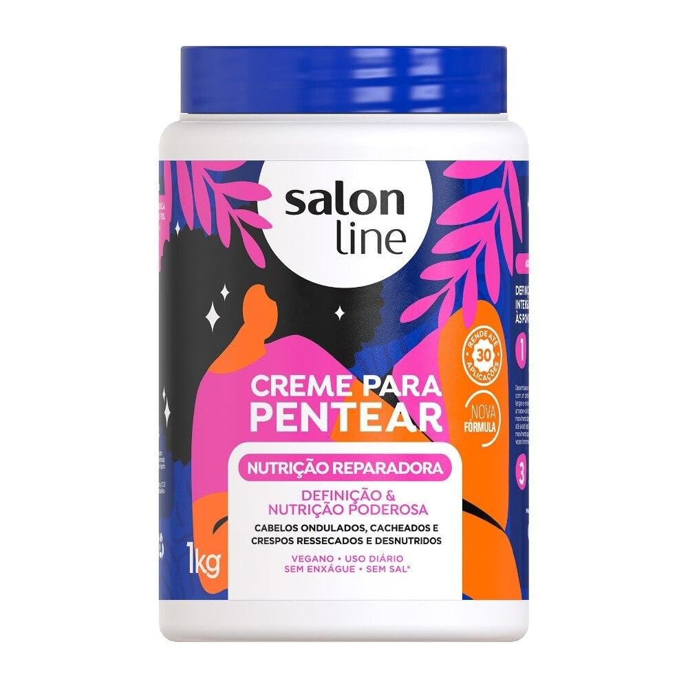 Salon Line - Linha Tratamento (Creme Para Pentear) - Nutricao Reparadora 1000 Gr - (Salon Line - Treatment (Combing Cream) Collection - Nourishing Repair Net 35.27 Oz)