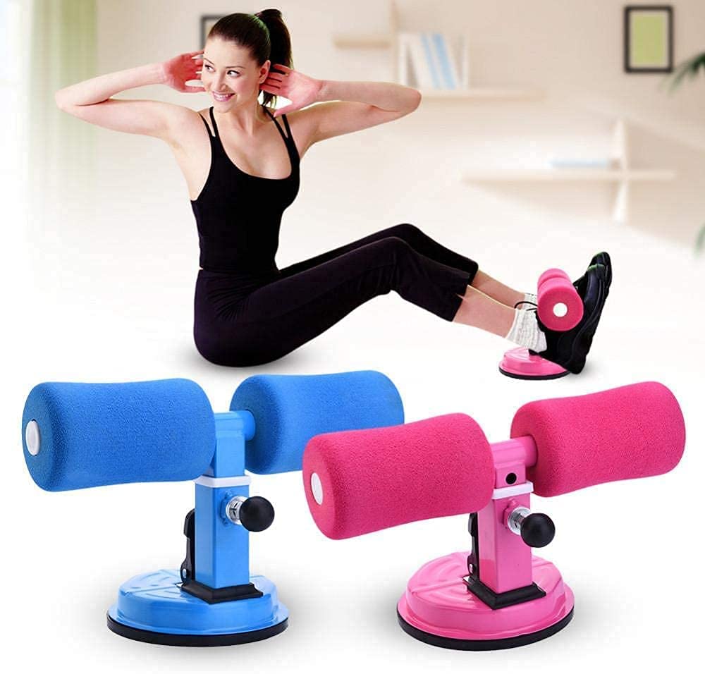 Pravyta Adjustable Sit-Up Bar With Foam Handle and Rubber Suction Seat Up Fitness Equipment Sit-ups and Push-ups Assistant Device For Weight Lose Gym Workout Abdominal Curl Exercise Work Out Trainer (Pack of 1)