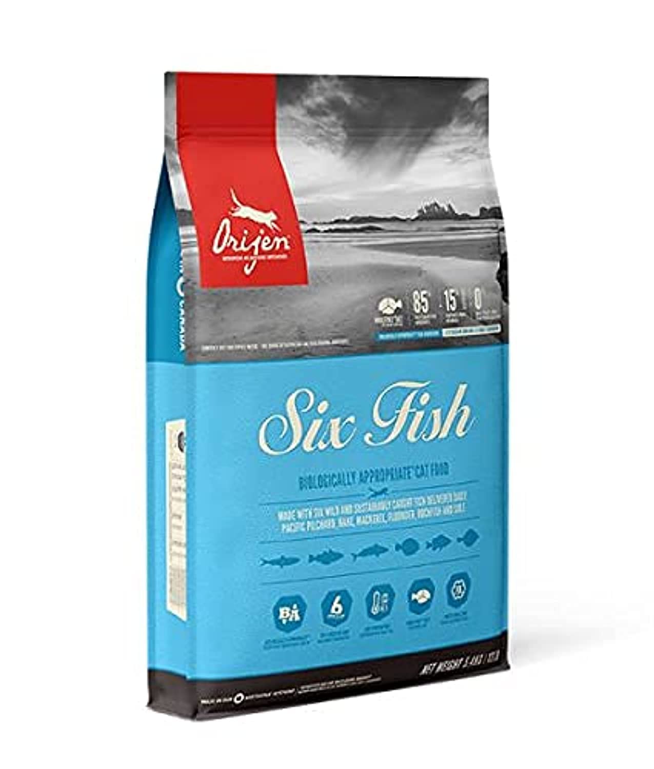 Orijen Six Fish Cat Food (1.8kg)