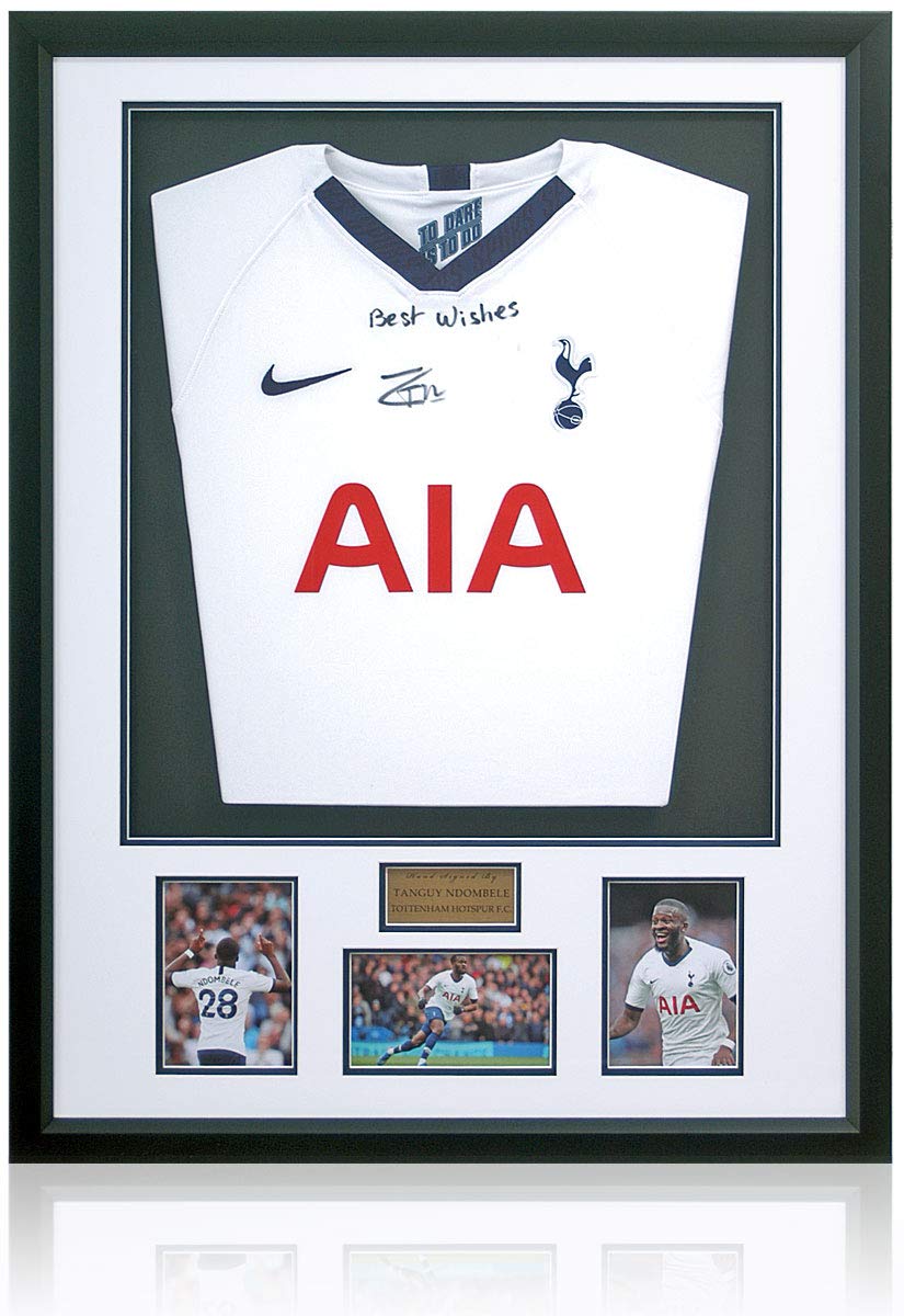 Tanguy Ndombele THFC Hand Signed Spurs Home Shirt AFTAL COA