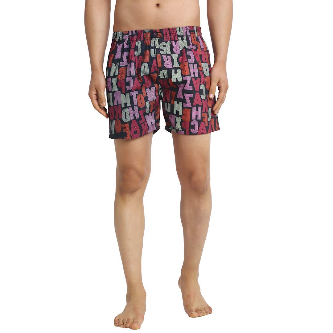 Big Fox Men's Printed Cotton Boxer Shorts (BX_017)