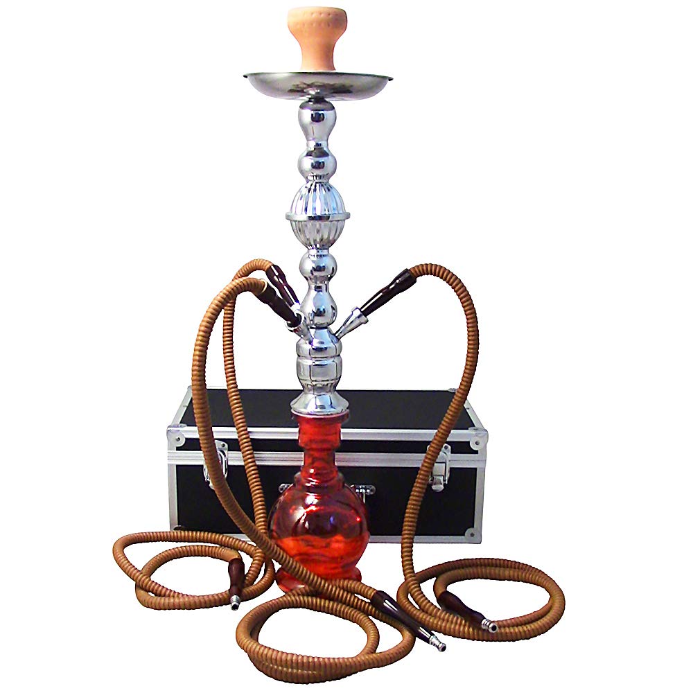 The 28'' 3 Hose Neptune Hookah shisha With a Premium Carry Case