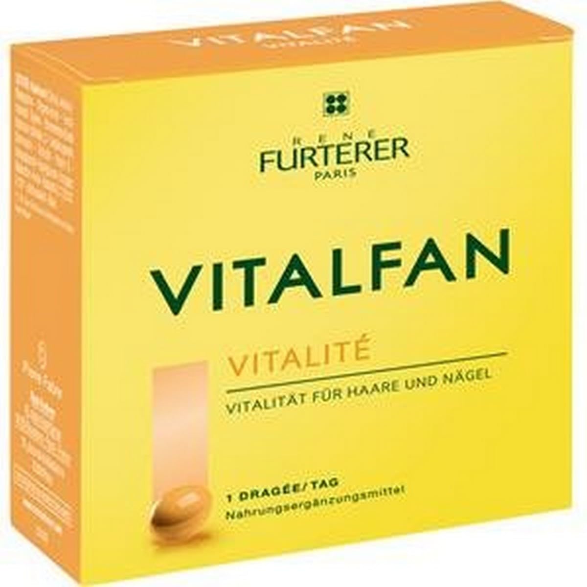 Rene FurtererRene Furterer VITALFAN Vitality Dietary Supplement, Strengthen Hair & Nails, Plant-Based, Biotin, Drug Free, Dye Free 30 ct.