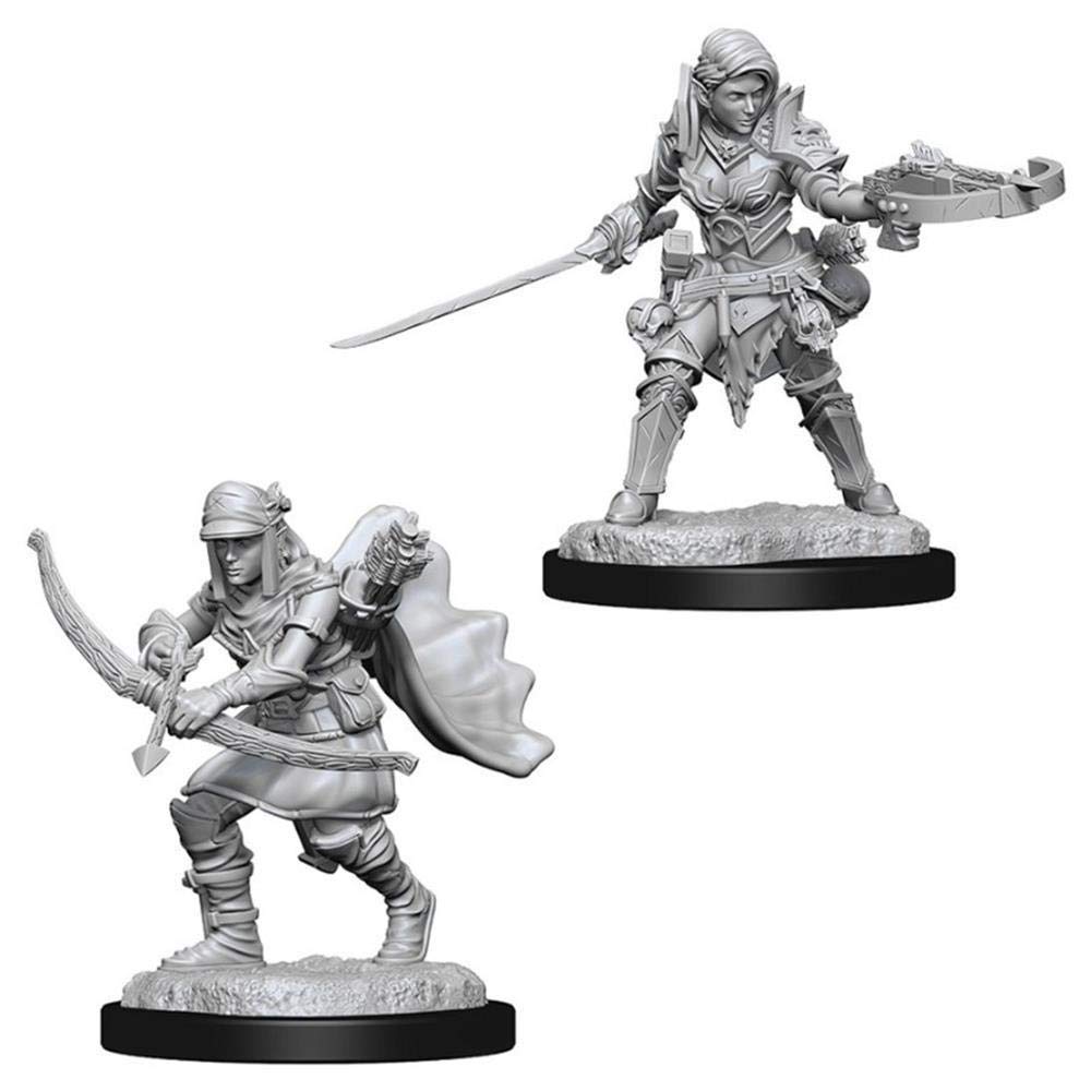 WizKids Pathfinder Deep Cuts Unpainted Miniatures: W7 Female Half-Elf Ranger