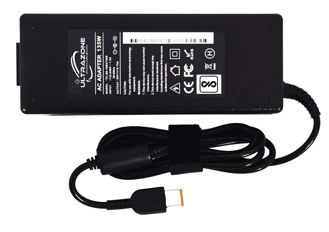 ULTRAZONE Laptop Adapter/Charger Compatible for Lenovo 4X20E50563 (135W)-(20V 6.75A)-(Pin Size : USB Type) PC003-30W