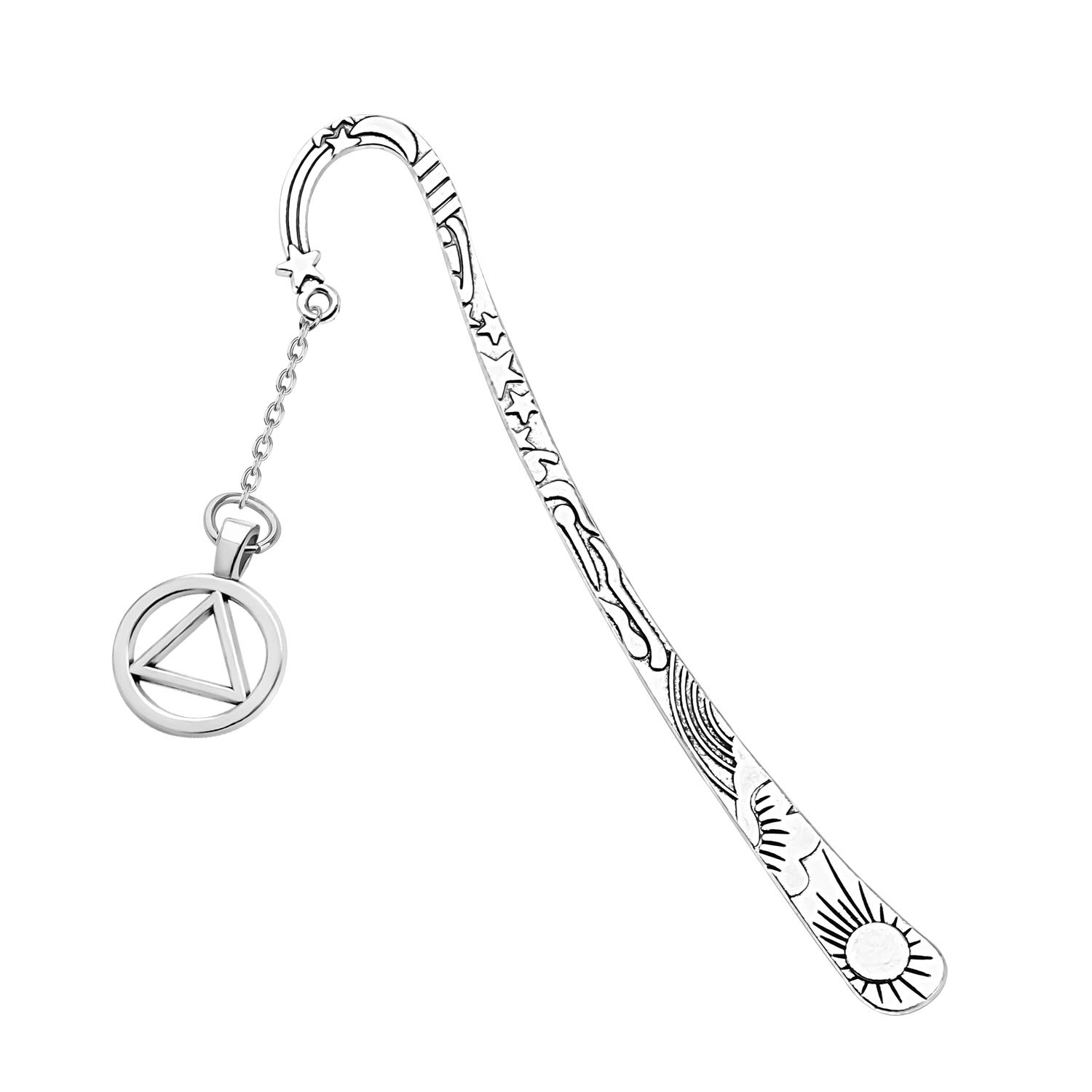 SEIRAA Alcoholics Anonymous AA NA Symbol Bookmark Anniversary Recovery Gift NA Jewelry Women Sobriety Gift