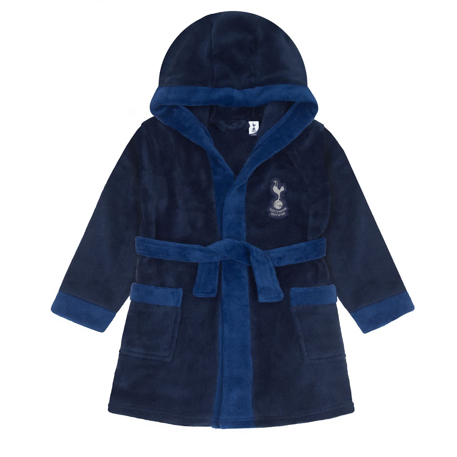 Tottenham Hotspur Baby Dressing Gown Toddler Robe Hooded Fleece OFFICIAL Gift