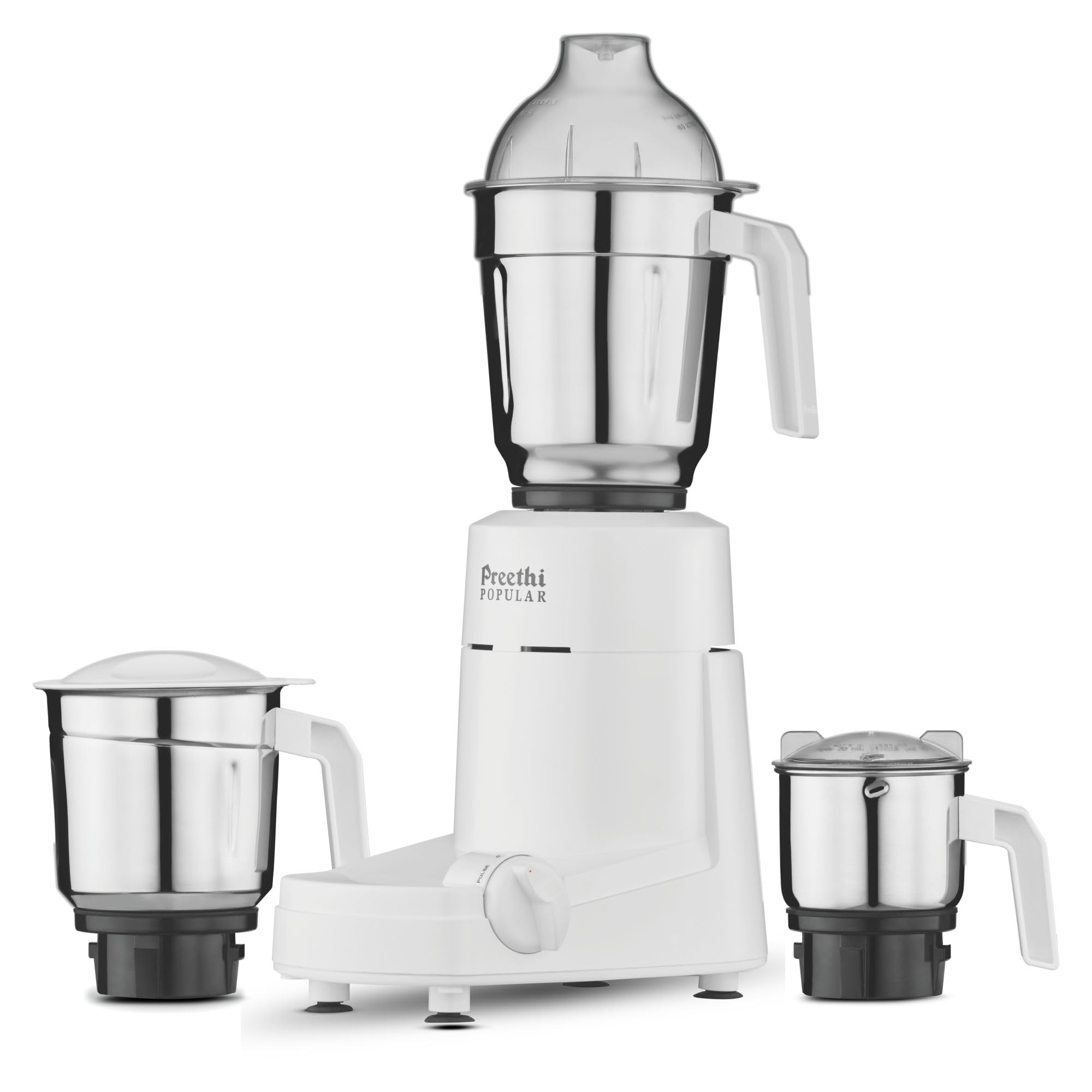 PreethiPopular MG 142 750-Watt Mixer Grinder with 3 Jars - White