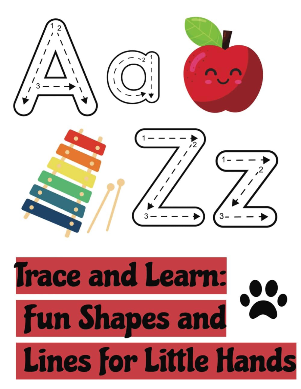 Trace and Learn: Fun Shapes and Lines for Little Hands: Ages 2-4 Helps with Fine Motor Skills Has Alphabets, Shapes, AND Numbers .