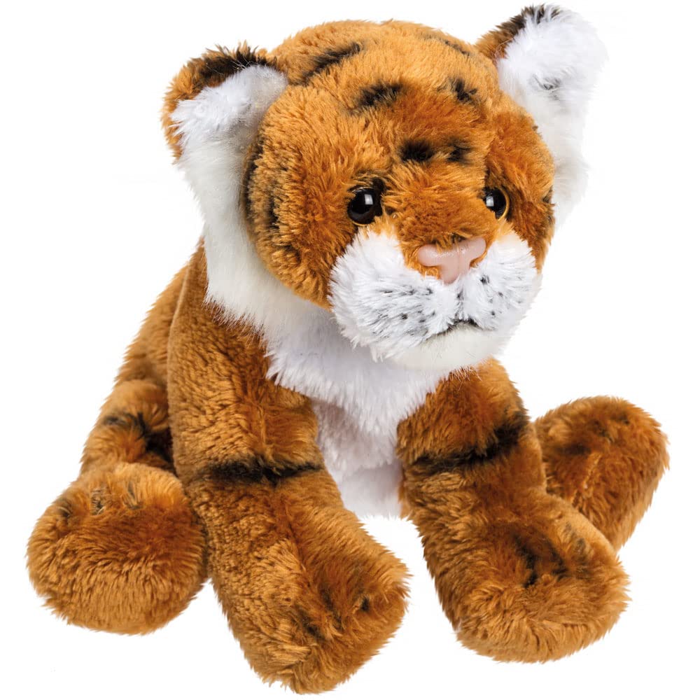 Suki Gifts International12018 Sitting Brown Tiger Plush Toy, Small