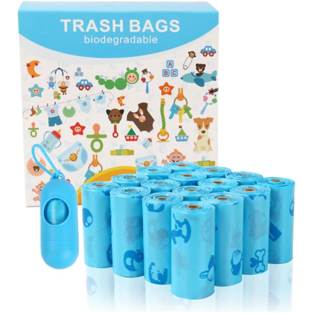 TAMEBaby Diaper Bags Disposable, Diaper Bag Refills,Biodegradable baby diaper bag, 240 Count,Pet Waste Bag, Complimentary Trash Bag Dispenser