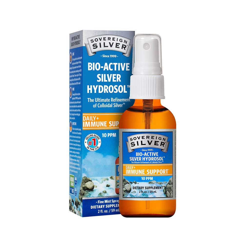 Sovereign SilverBioactive Silver Hydrosol 10 PPM Fine Mist Spray, 2 oz.