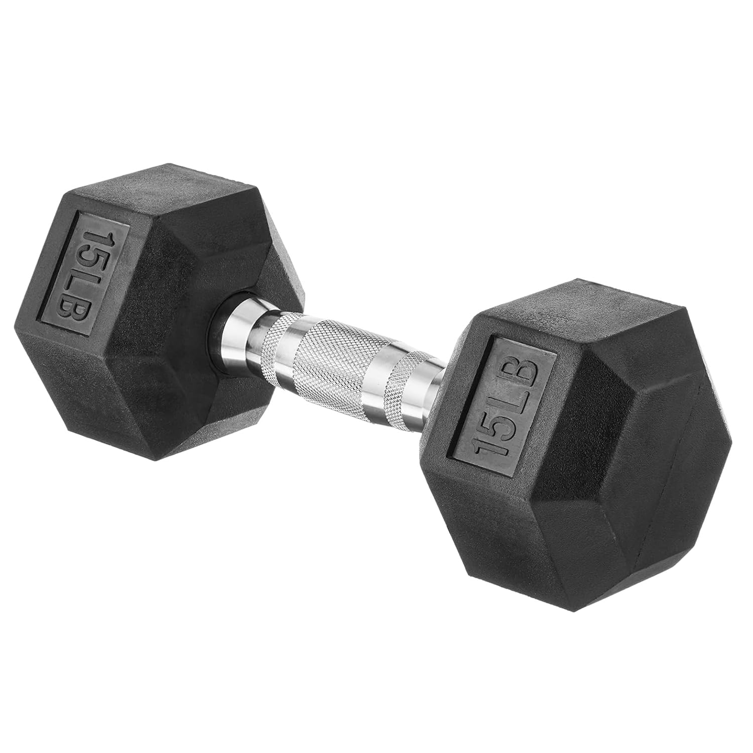 Amazon Basics Rubber Hex Dumbbell Hand Weight