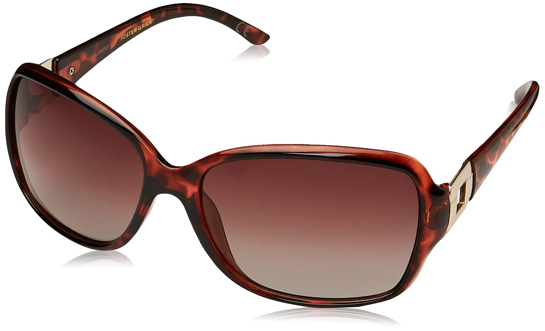 Foster GrantPolarized Sunglasses For Women, Brown Tortoise Shell Sunglasses