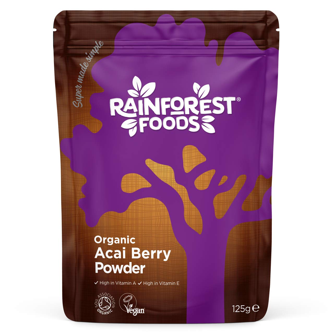 Rainforest Foods Organic Acai Berry Powder 125g