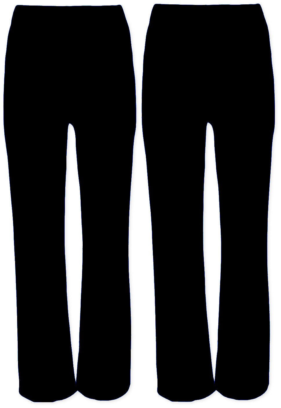 MISSYM1427 Ladies Stretch Trousers Pack of 2 Bootleg Stretch Trousers Black Size 8-26