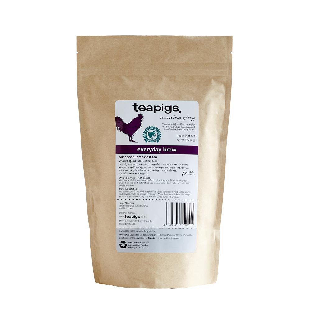 teapigsEveryday Brew Black Loose Tea Made With Whole Leaves (1 Pack of 250g Loose Tea)