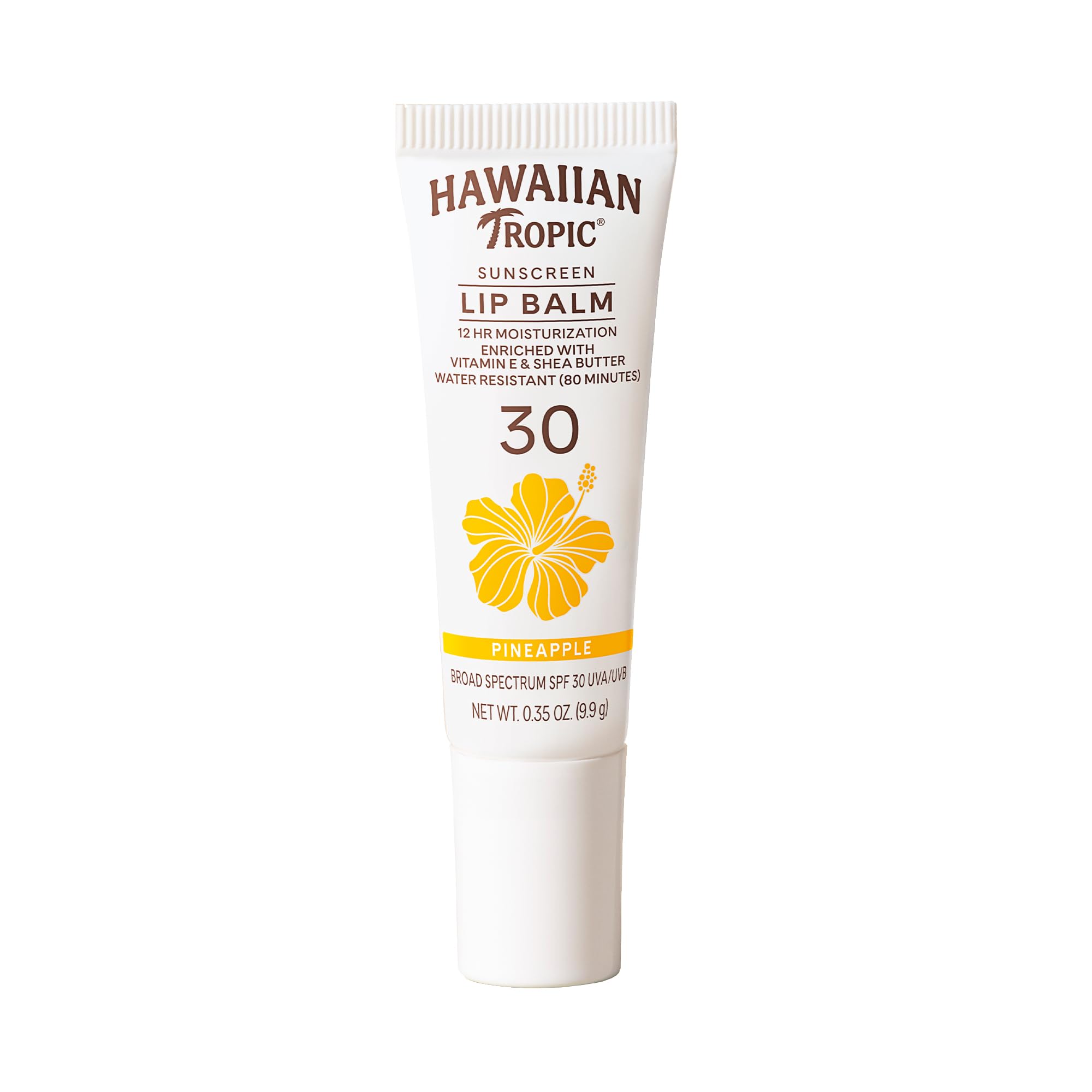 Hawaiian Tropic Lip Balm SPF 30 Pineapple, 0.3oz | Beach Essentials, Sunscreen Lip Balm with SPF 30, Lip Sunscreen, Lip Balm with Sunscreen, Sunscreen for Lips, SPF Lip Balm Sunscreen, 0.3oz