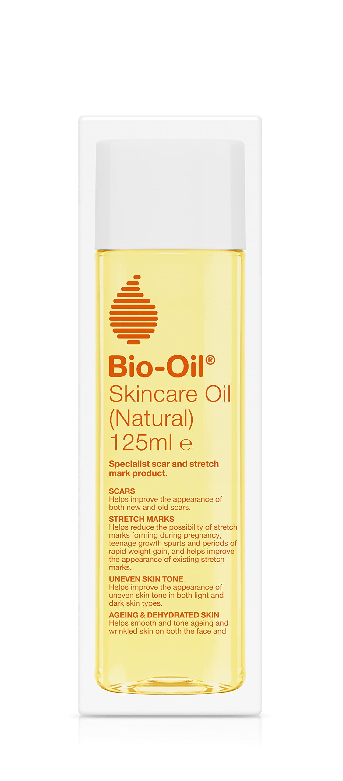 Bio-OilNatural Skincare Oil - 100% Natural Formulation - Helps Improve the Appearance of Scars, Stretch Marks and Uneven Skin Tone - 1 x 125 ml