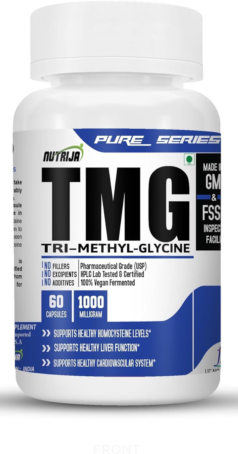 NutriJa-TRIMETHYLGLYCINE (TMG) 1000MG - 60 Capsules