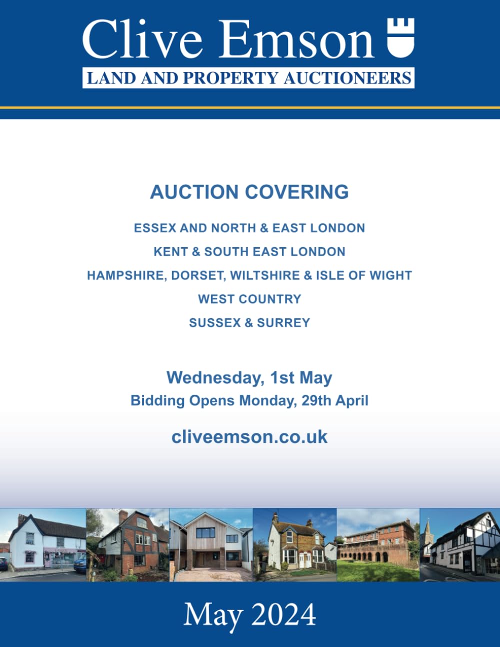 Clive Emson Land and Property Auctioneers: 1st May 2024 Auction Catalogue