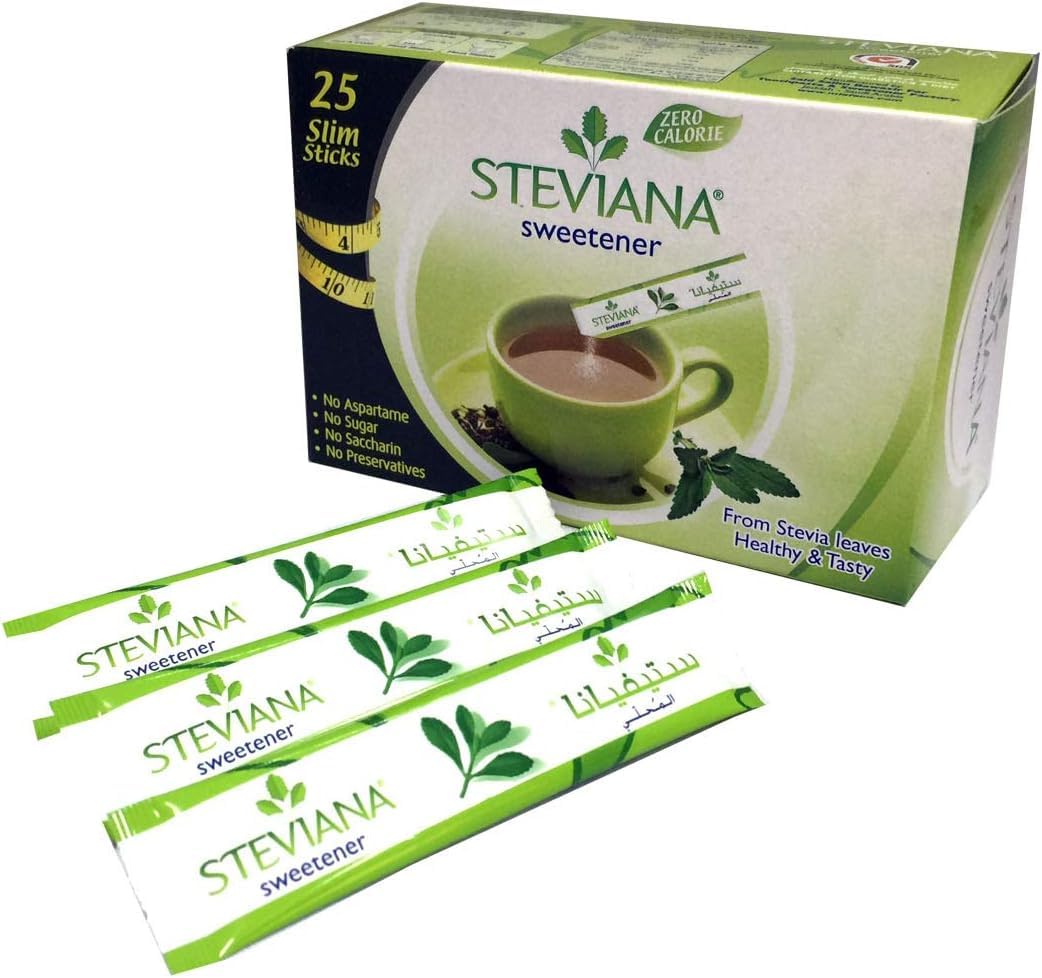 StevianaNatural Sweetener From Stevia Leaves - 37.5g (25 Sachets x 1.5g)