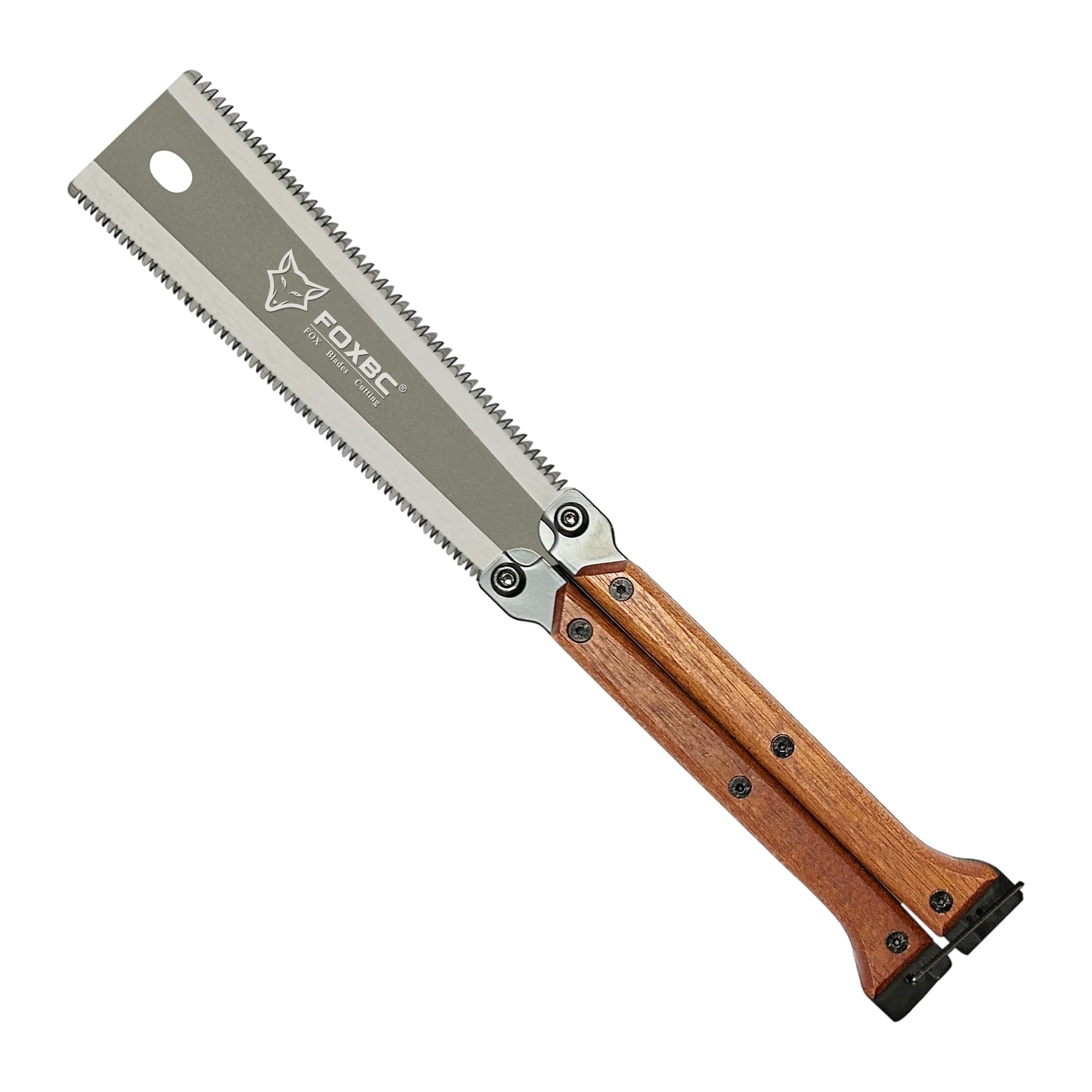 FOXBC Handsaw 5.5 Inch Mini Pocket Folding Saw for Woodworking, Double Edges Hand Pull Saw