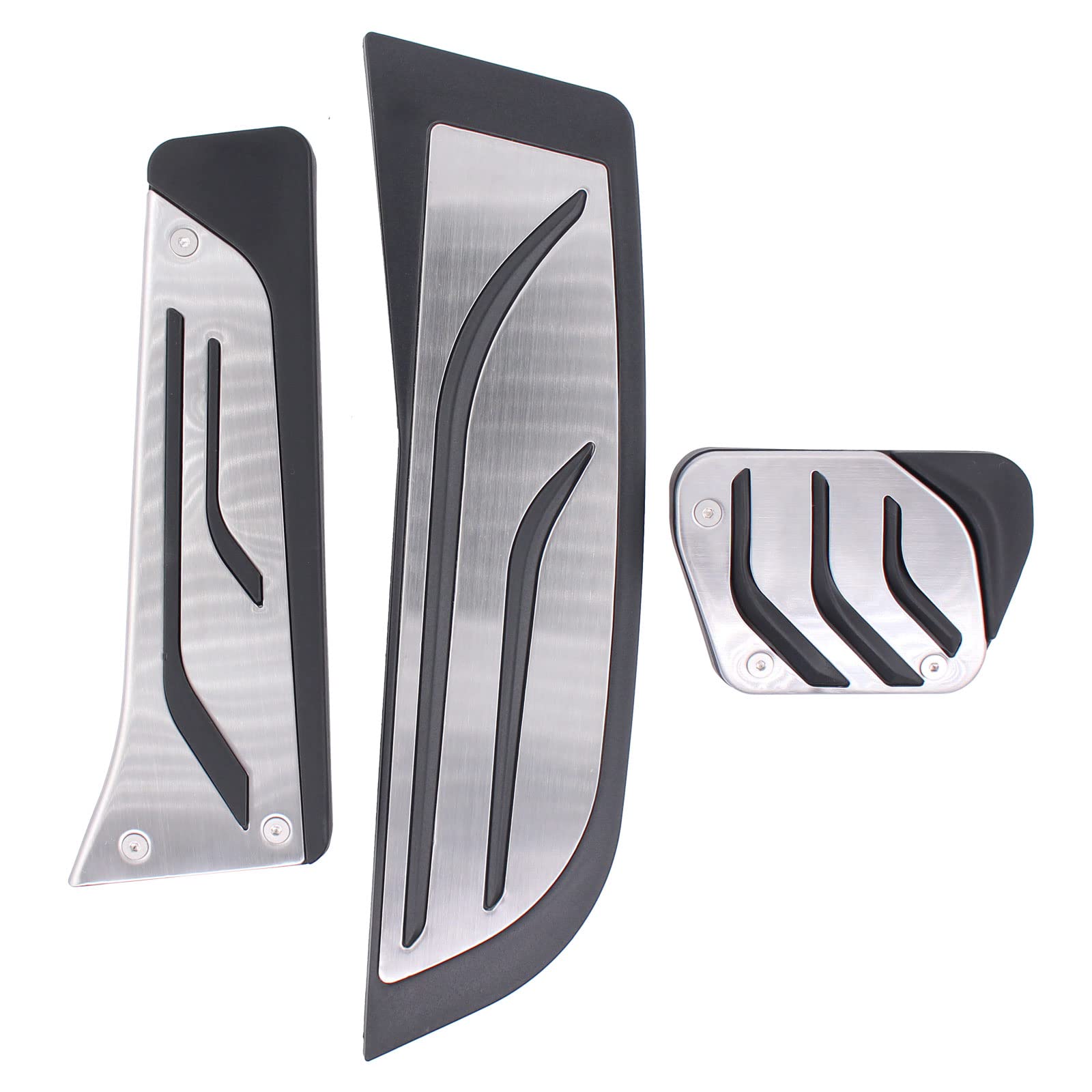 HouYeen Footrest Brake Pedal and Accelerator Gas Pedal Pad Cover Kit for BMW 1 2 3 4 Series F20 F22 F30 F32 Driver Side