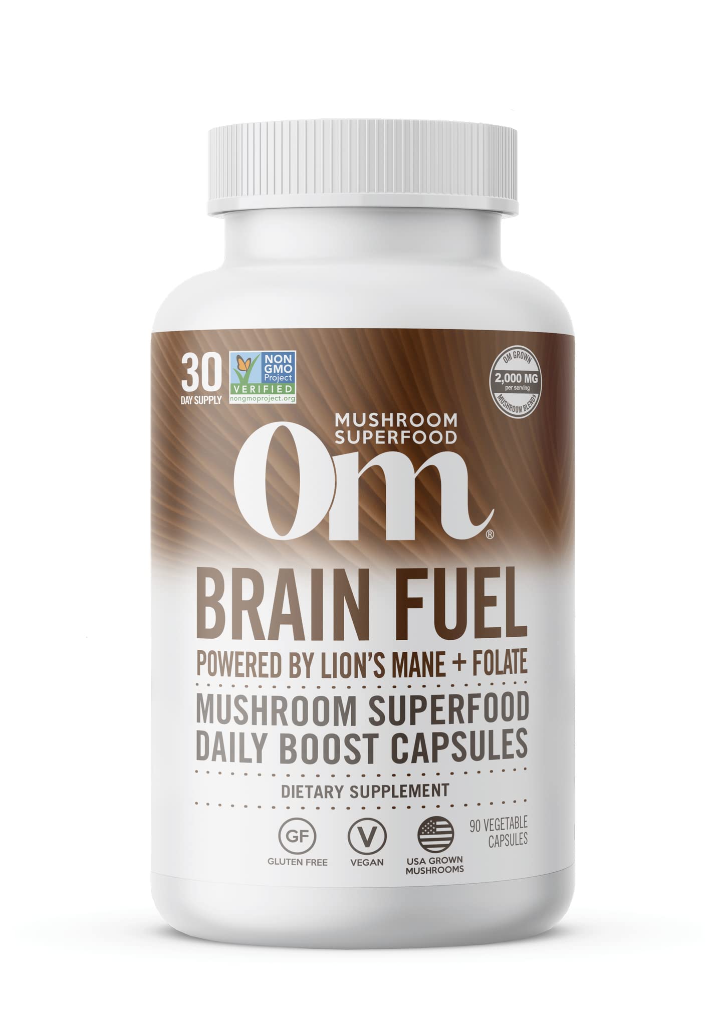 OMOrganic Mushroom Nutrition OM BRAIN FUEL MUSHROOM SUPERFOOD 90VCAPS : 00819