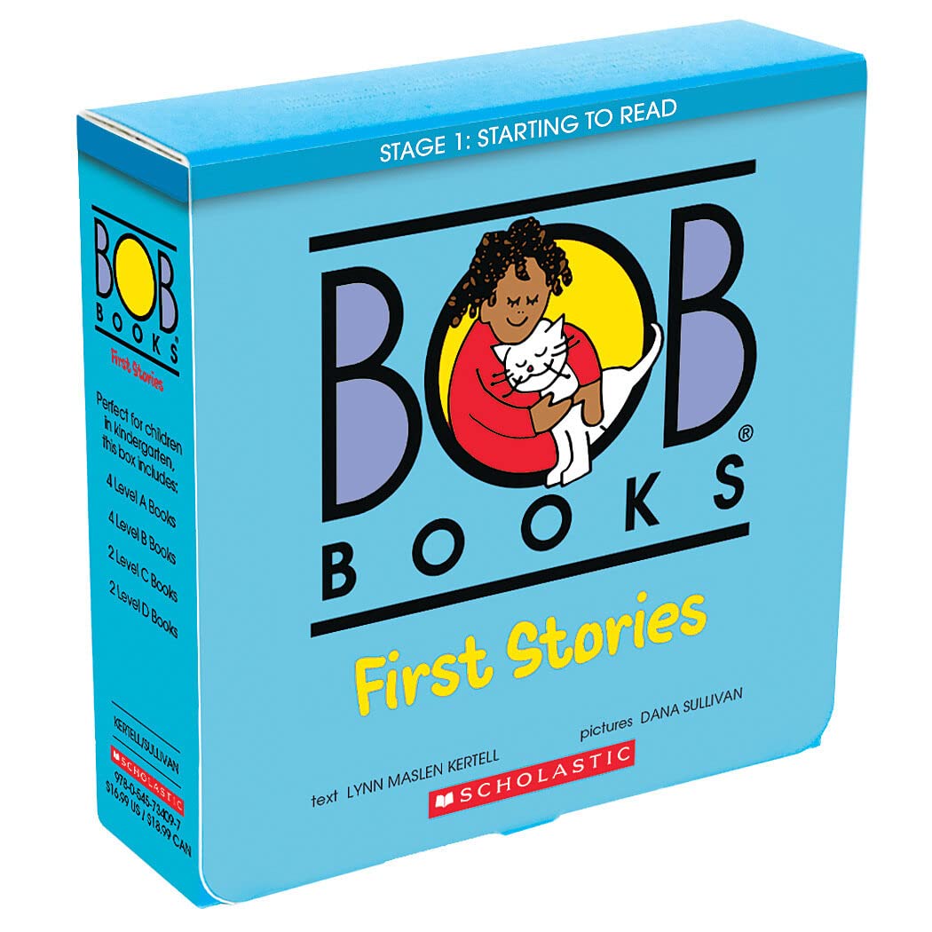 Bob Books - First Stories Box Set Phonics, Ages 4 and Up, Kindergarten (Stage 1: Starting to Read)