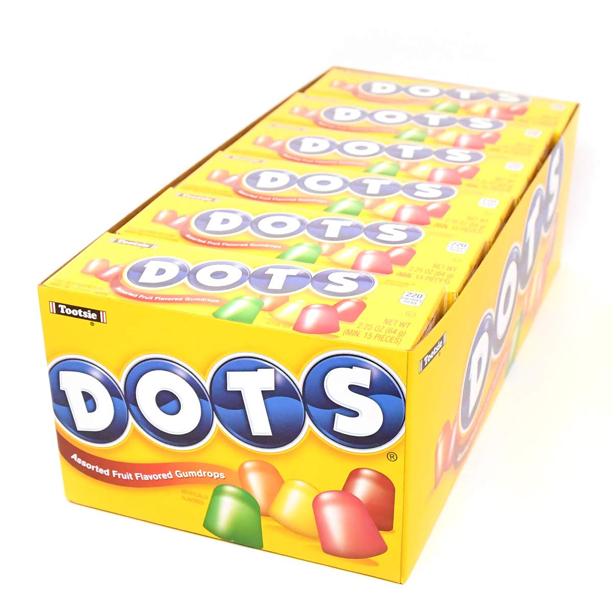 Dots Original Candy, Assorted Flavors, 2.25-Ounce Boxes (Pac