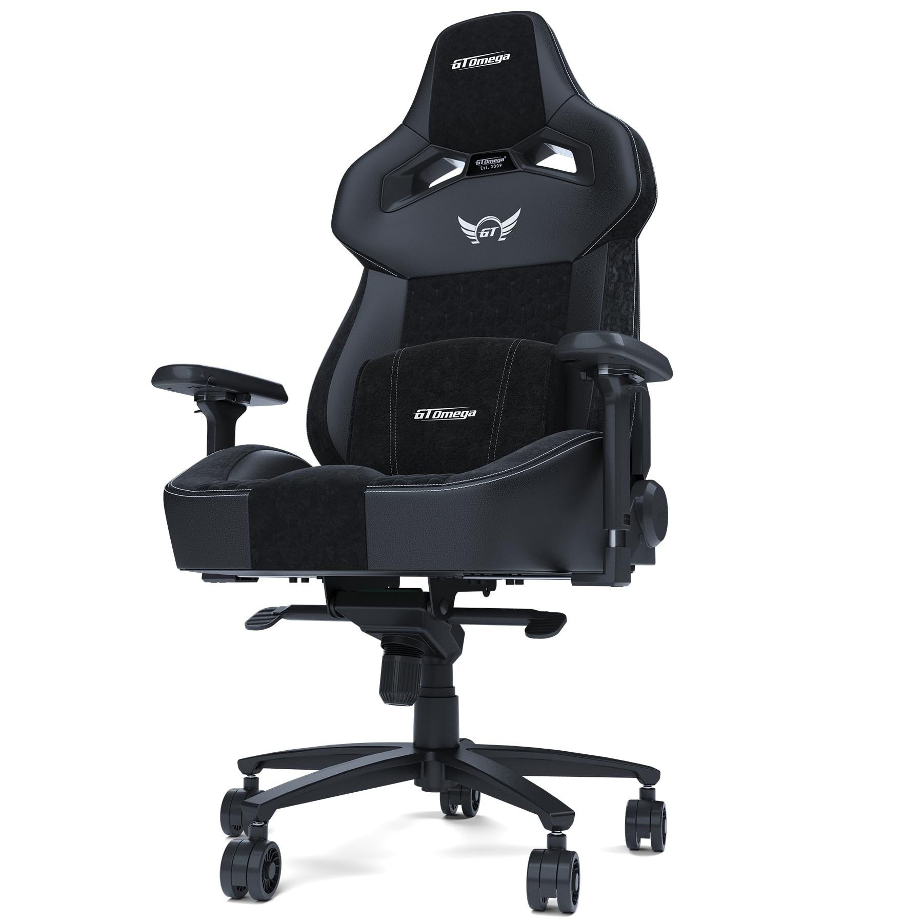 GT OMEGAZephyr Series | Carbon PVC Gaming Chair Breathable Adjustable Reclining Computer Office Chair