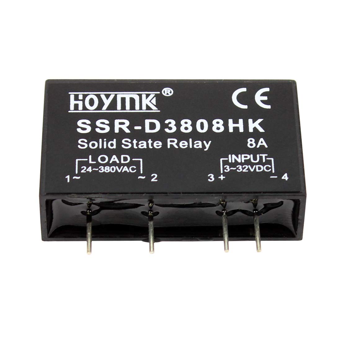 HOYMK PCB Dedicated with Pins SSR-D3808HK 8A DC-AC Solid State Relay SSR D3808HK