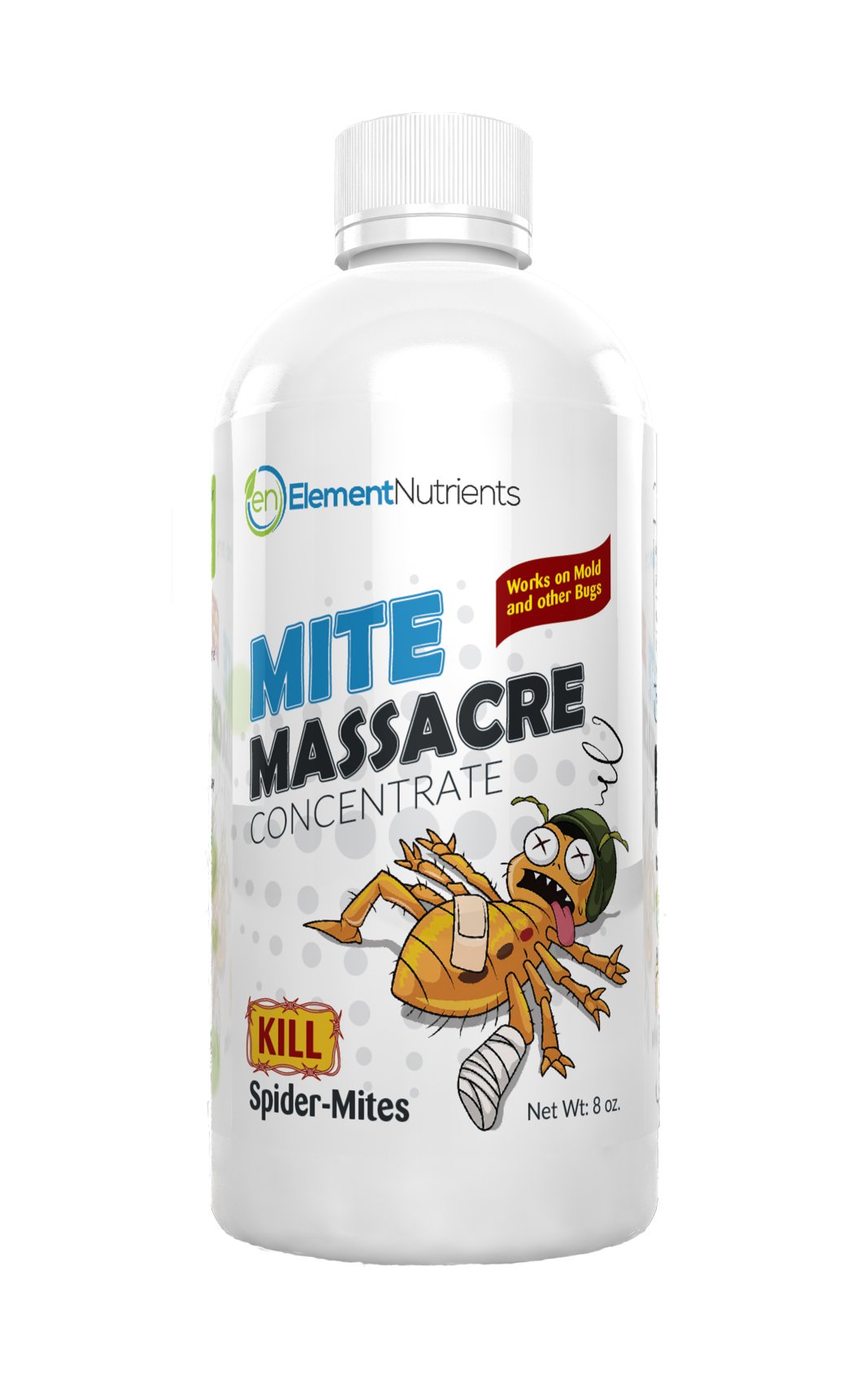 Mite Massacre 8 oz. Spider Mite Killer and Powdery Mildew Fighter - Makes 8 GALLONS of Spray