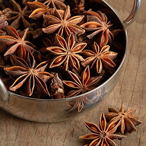 Aromatic Village Star Anise / Chakri Phool Whole badhiyan चकरी फूल बाधीयाँन फूल Spice Natural with Oil and no Added Colour (100gm)